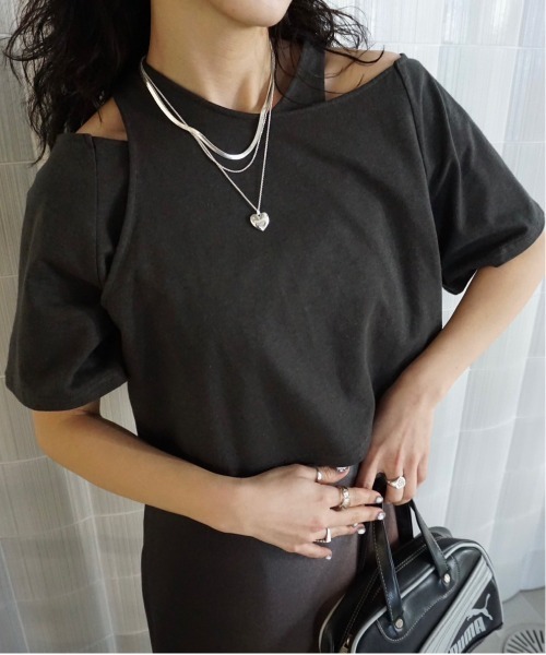 Ameri（アメリ） tシャツ MEDI ASYMMETRY LAYERED TOP レディース