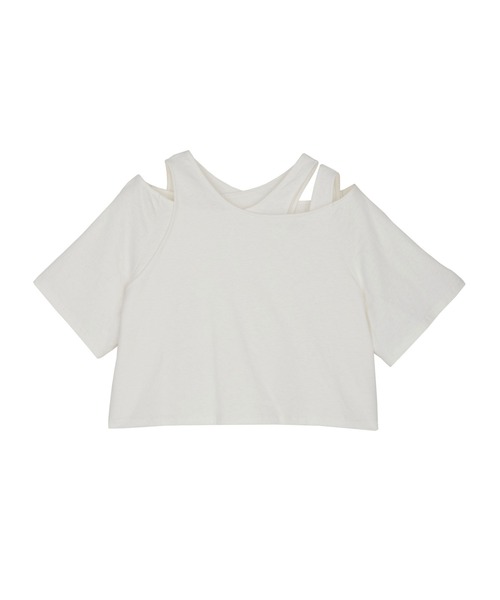 Ameri（アメリ） tシャツ MEDI ASYMMETRY LAYERED TOP レディース