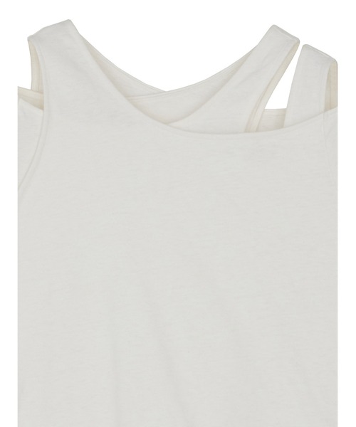 Ameri（アメリ） tシャツ MEDI ASYMMETRY LAYERED TOP レディース