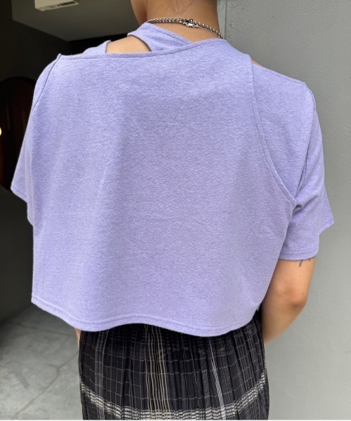 Ameri（アメリ） tシャツ MEDI ASYMMETRY LAYERED TOP レディース