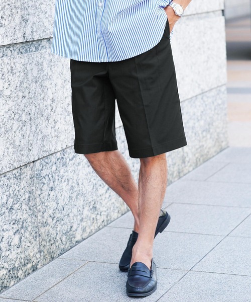 JIGGYS SHOP パンツ ストレッチ ドライタッチ 2タック ハーフ
