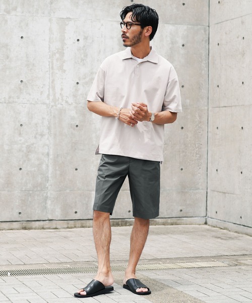 JIGGYS SHOP パンツ ストレッチ ドライタッチ 2タック ハーフ