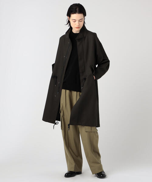 「TOMORROWLAND」 「MACPHEE」モッズコート 36 チャコールグレー レディース_画像3