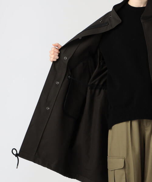 「TOMORROWLAND」 「MACPHEE」モッズコート 36 チャコールグレー レディース_画像7