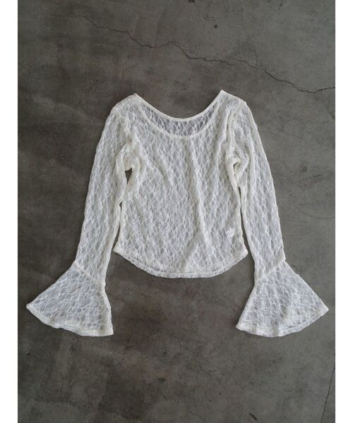 LAGUNAMOON tシャツ 2WAYストレッチレーストップス レディース