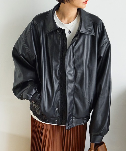 「uora」 ブルゾン M アイボリー レディース_画像2