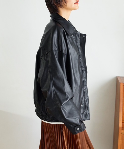 「uora」 ブルゾン M アイボリー レディース_画像3