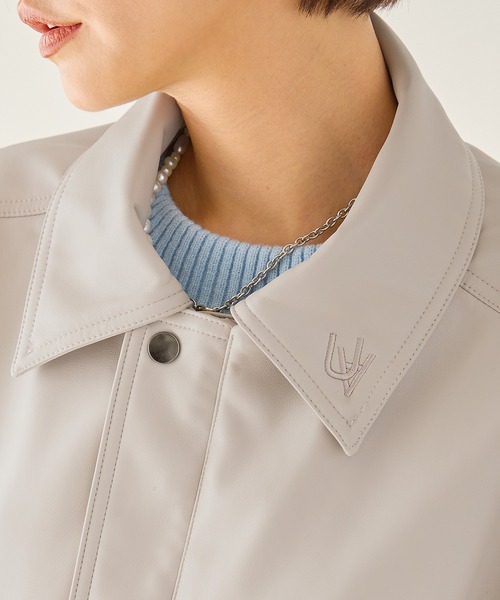 「uora」 ブルゾン M アイボリー レディース_画像5