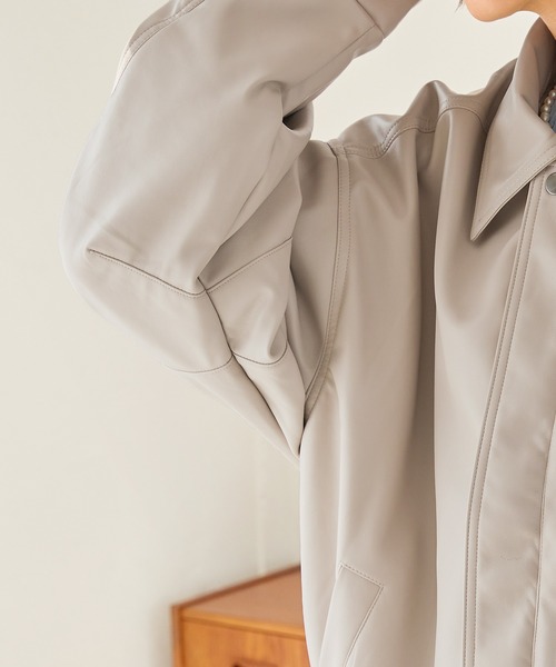 「uora」 ブルゾン M アイボリー レディース_画像6