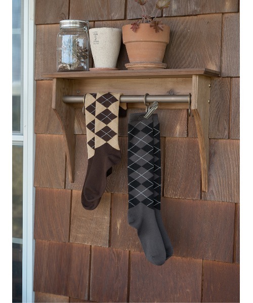 Darich（ダーリッチ） 靴下 アーガイルニーハイソックス レディース