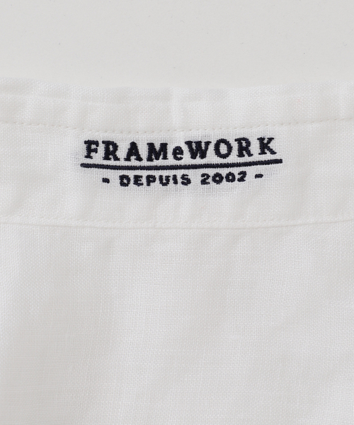 ブラウス シャツ 「追加」フレンチリネンレギュラーシャツ 4 レディース FRAMeWORK ブラウス シャツ 「追加」フレンチリネンレギュラー
