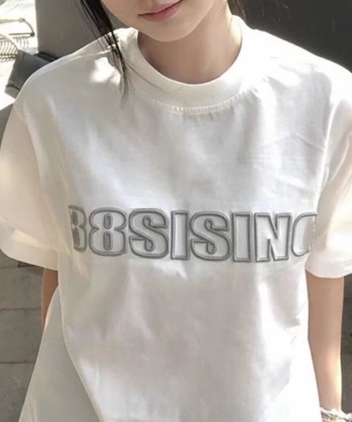 tシャツ ロゴ入り半袖Tシャツ レディース