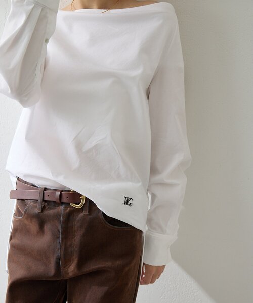 Whim Gazette（ウィム ガゼット） ブラウス シャツ ブロードオフ