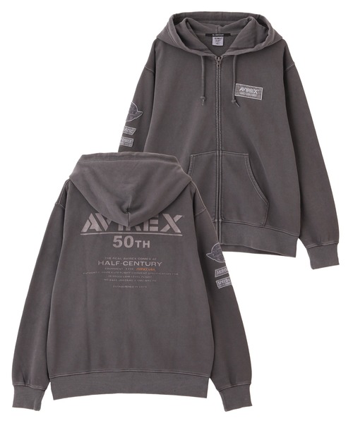 AVIREX パーカー AVIREX パーカー ジップパーカー 裏起毛 メンズ 正規品 ブランド