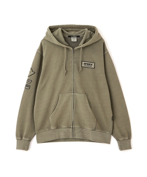AVIREX パーカー 「50th Anniversary」FADE WASH ZIP UP PARKA