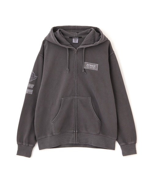 AVIREX フード付き 長袖 ジップアップ ジャケット コート LONG SLEEVE ZIP PARKA DUST DEVILS | AVIREX（アヴィレックス