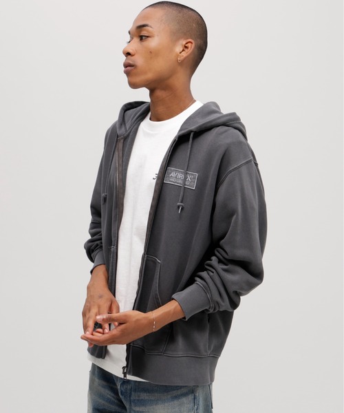 パーカー 「50th Anniversary」FADE WASH ZIP UP PARKA / 50周年 フェイドウォッシュ ジップアップ パーカー | AVIREX | 09
