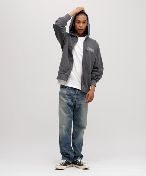 AVIREX パーカー 「50th Anniversary」FADE WASH ZIP UP PARKA