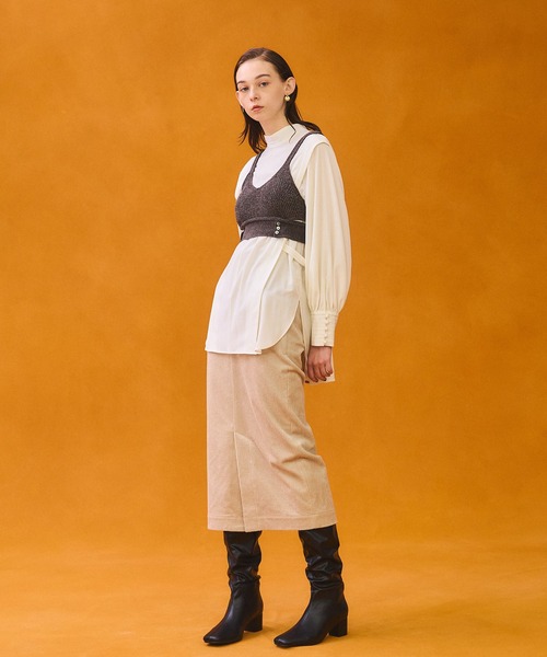 PUBLIC TOKYO（パブリックトウキョウ） 長袖ブラウス FREE ブルー