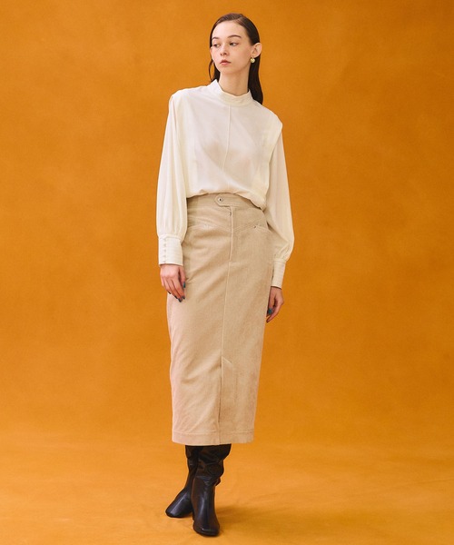 PUBLIC TOKYO（パブリックトウキョウ） 長袖ブラウス FREE ブルー