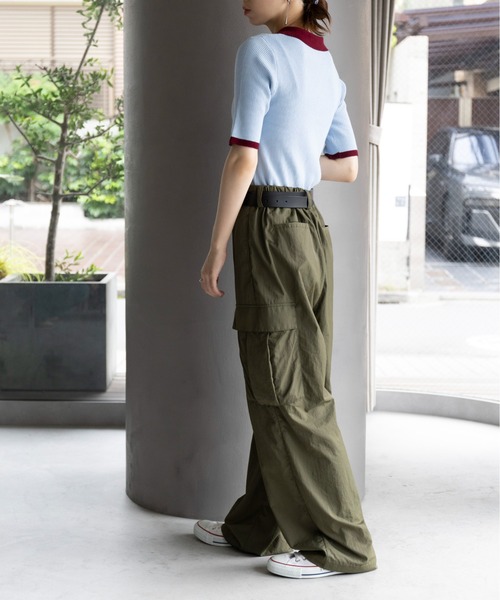 「MAISON BREEZE reveur」 半袖ニット FREE ベージュ レディース_画像3