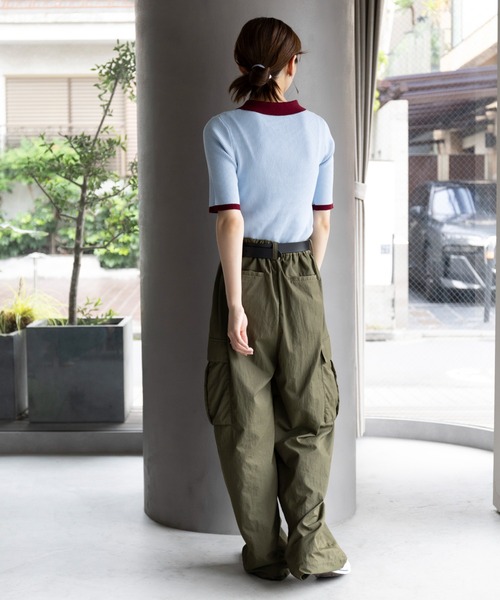 「MAISON BREEZE reveur」 半袖ニット FREE ベージュ レディース_画像4