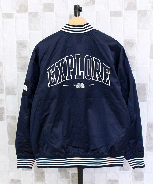 ZOZO完売 ノースフェイス　ボンバージャケット　スタジャン　ネイビー　M ☆新品☆ザノースフェイス スタジャン ボンバージャケット【XL