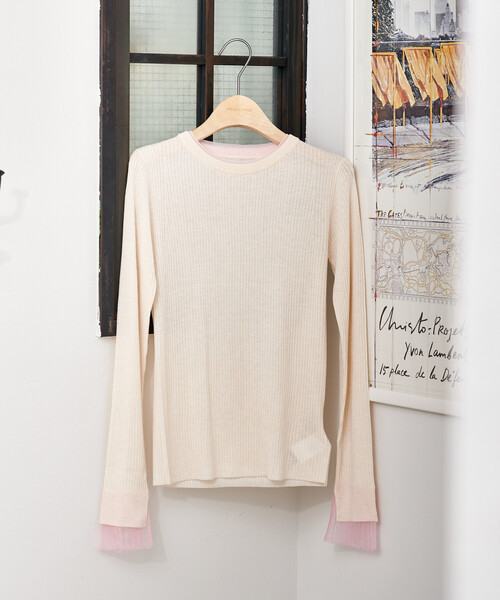 【オシャレ⭐FREAK'S STORE】くすみベージュ　セーター　サイズF FREAK'S STORE（フリークスストア） セーター ニット 限定展開 Relax