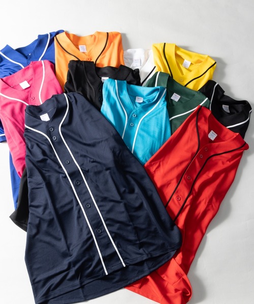 「NYLAUS」 「United Athle」半袖シャツ S ラベンダー メンズ_画像2