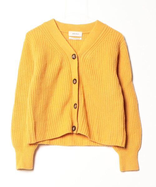 ミラオーウェン　カーディガン　1 Mila Owen（ミラオーウェン） ニットカーディガン 1 イエロー