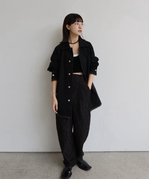 anuke アンヌーク　ブラックデニムジャケット　ほぼ新品 anuke（アンヌーク） デニムジャケット gジャン Denim Work Jacket