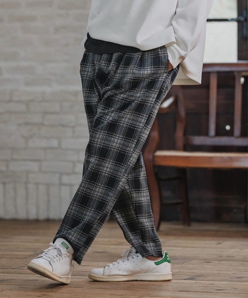 CAMBIO（カンビオ） パンツ mp14203-Check Ponti Tapered Pants