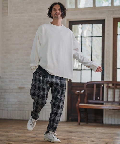 CAMBIO（カンビオ） パンツ mp14203-Check Ponti Tapered Pants