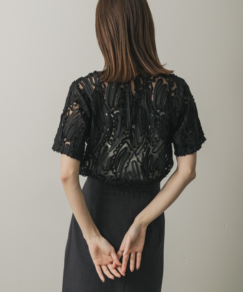 「SENSE OF PLACE by URBAN RESEARCH」 半袖ブラウス ONE ベージュ レディース_画像8