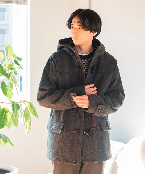 極美品 BEAMSダッフルコート　　　　　　86400円 完売間近】ジップ ダッフル コート/Zip-Up Duffle Coat（ユニセックス