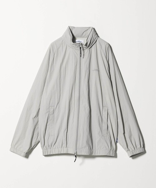 ＜NICE WEATHER＞ナイロン スタンドブルゾンセットアップ　ライトグレー NICE WEATHER ナイロンジャケット 「NICE WEATHER」ナイロン スタンド