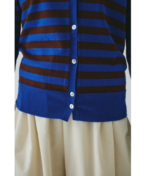 HeRIN.CYE カーディガン Border knit cardigan ボーダーニット