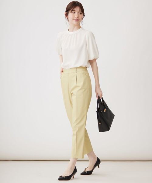 「ANY SIS」 半袖ブラウス 2 グリーン レディース_画像6