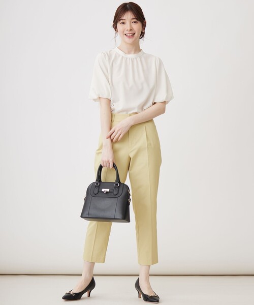 「ANY SIS」 半袖ブラウス 2 グリーン レディース_画像7