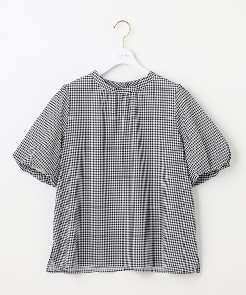 「ANY SIS」 半袖ブラウス 2 グリーン レディース_画像8