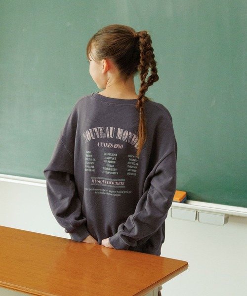 GLOBAL WORK（グローバルワーク） トレーナー ヘビロテスウェット