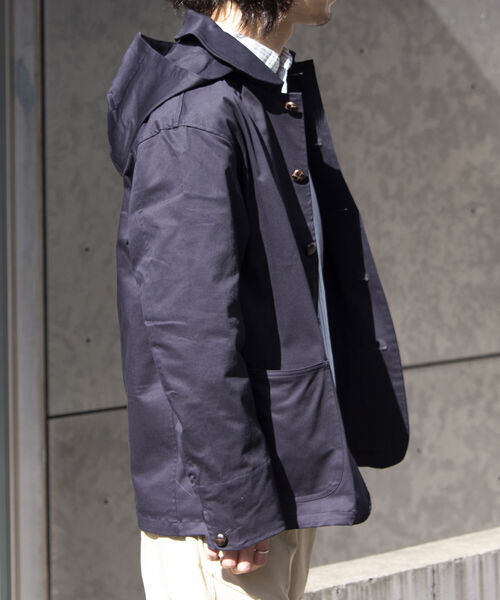 「GLOSTER」 マウンテンパーカー S ネイビー メンズ_画像6