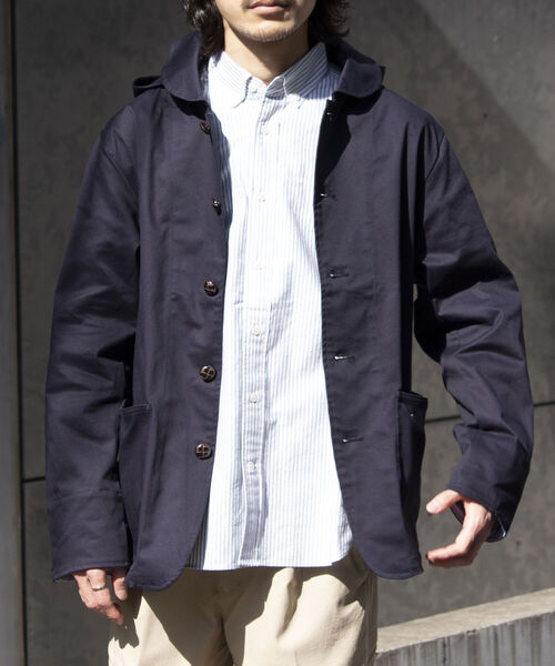 「GLOSTER」 マウンテンパーカー S ネイビー メンズ_画像8