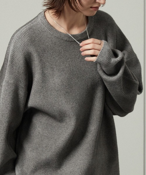 セーター ニット 「Alfred Alex」ヴィンテージライク ラバースプレー