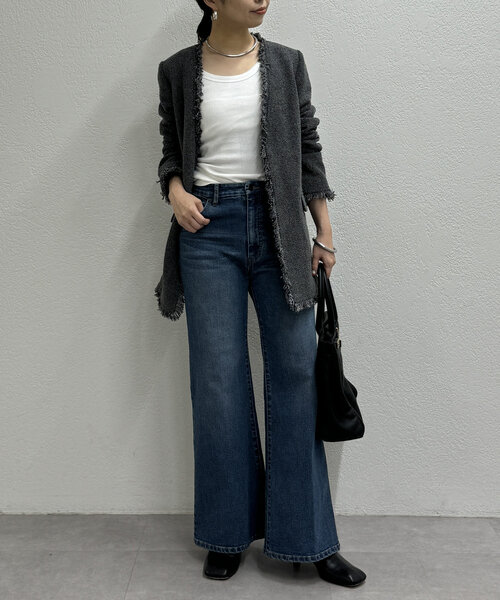 Loungedress（ラウンジドレス） ツイードジャケット FREE グレー