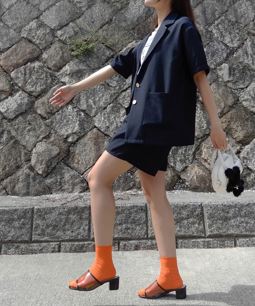 「minia」 フラットサンダル LL ゴールド レディース_画像4