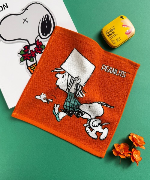 PEANUTS ハンカチ 10C5 「PEANUTS」スヌーピー ハンカチタオル