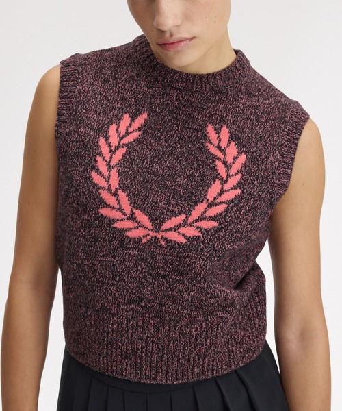 FRED PERRY（フレッドペリー） ベスト ジレ Twisted Marl Knitted Vest