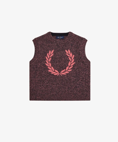 FRED PERRY（フレッドペリー） ベスト ジレ Twisted Marl Knitted Vest