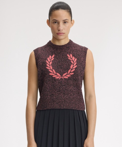 FRED PERRY（フレッドペリー） ベスト ジレ Twisted Marl Knitted Vest